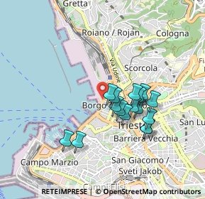 Mappa Piazza Luigi Amedeo Duca degli Abruzzi, 34132 Trieste TS, Italia (0.72438)