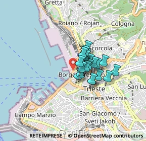 Mappa Piazza Luigi Amedeo Duca degli Abruzzi, 34132 Trieste TS, Italia (0.4805)