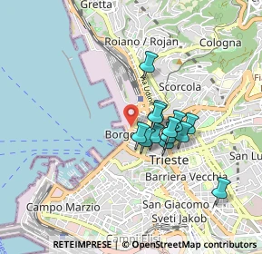 Mappa Piazza Luigi Amedeo Duca degli Abruzzi, 34132 Trieste TS, Italia (0.64308)