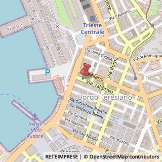 Mappa Via Valdirivo,  6, 34132 Trieste, Trieste (Friuli-Venezia Giulia)