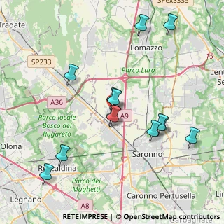 Mappa Via G. Candiani, 22078 Turate CO, Italia (3.96077)