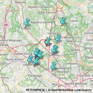 Mappa Via G. Candiani, 22078 Turate CO, Italia (6.52231)