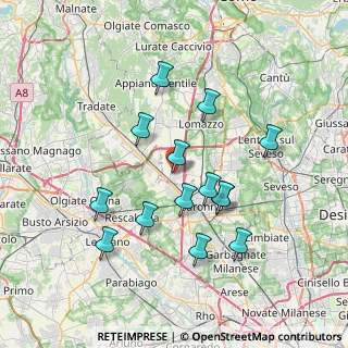 Mappa Via G. Candiani, 22078 Turate CO, Italia (6.77)