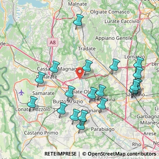 Mappa Via Antonio Benetti, 21058 Solbiate Olona VA, Italia (9.298)