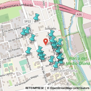 Mappa Via Antonio Benetti, 21058 Solbiate Olona VA, Italia (0.198)