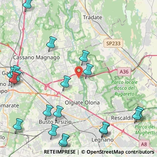 Mappa Via Antonio Benetti, 21058 Solbiate Olona VA, Italia (6.46)