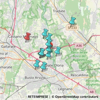 Mappa Via Antonio Benetti, 21058 Solbiate Olona VA, Italia (2.51462)