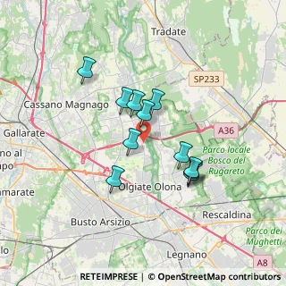 Mappa Via Antonio Benetti, 21058 Solbiate Olona VA, Italia (2.73273)