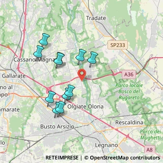 Mappa Via Antonio Benetti, 21058 Solbiate Olona VA, Italia (3.55727)