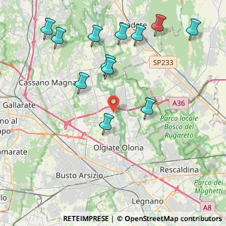 Mappa Via Antonio Benetti, 21058 Solbiate Olona VA, Italia (4.72167)