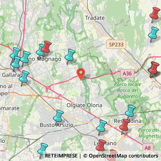 Mappa Via Antonio Benetti, 21058 Solbiate Olona VA, Italia (7.059)