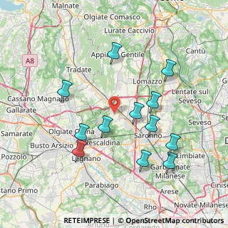 Mappa Via Monte Lungo, 21040 Cislago VA, Italia (7.66917)