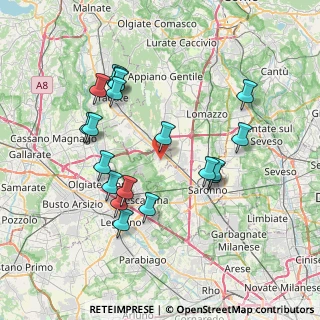 Mappa Via Monte Lungo, 21040 Cislago VA, Italia (7.38368)