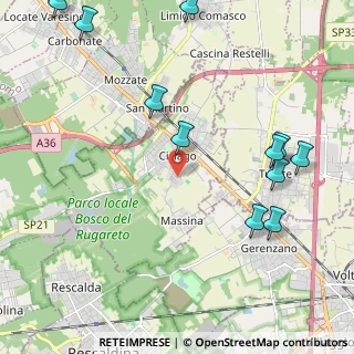 Mappa Via Monte Lungo, 21040 Cislago VA, Italia (2.67273)