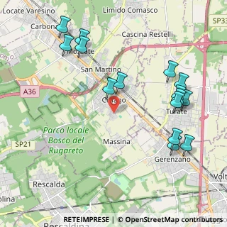 Mappa Via Monte Lungo, 21040 Cislago VA, Italia (2.36067)