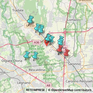 Mappa Via Monte Lungo, 21040 Cislago VA, Italia (2.844)