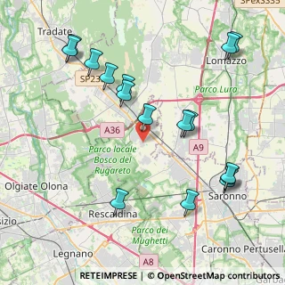 Mappa Via Monte Lungo, 21040 Cislago VA, Italia (4.62438)