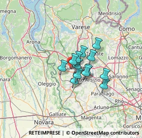 Mappa Via Edmondo de Amicis, 21010 Cardano Al Campo VA, Italia (7.52077)