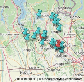 Mappa Via Edmondo de Amicis, 21010 Cardano Al Campo VA, Italia (11.026)