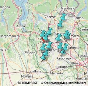 Mappa Via Edmondo de Amicis, 21010 Cardano Al Campo VA, Italia (10.62667)