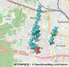 Mappa Via Edmondo de Amicis, 21010 Cardano Al Campo VA, Italia (0.685)