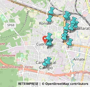 Mappa Via Edmondo de Amicis, 21010 Cardano Al Campo VA, Italia (0.908)