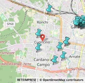 Mappa Via Edmondo de Amicis, 21010 Cardano Al Campo VA, Italia (1.4165)