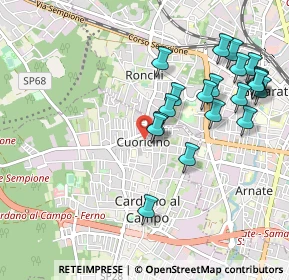 Mappa Via Edmondo de Amicis, 21010 Cardano Al Campo VA, Italia (1.0465)