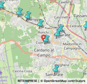 Mappa Via Edmondo de Amicis, 21010 Cardano Al Campo VA, Italia (3.06462)