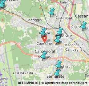 Mappa Via Edmondo de Amicis, 21010 Cardano Al Campo VA, Italia (2.61214)