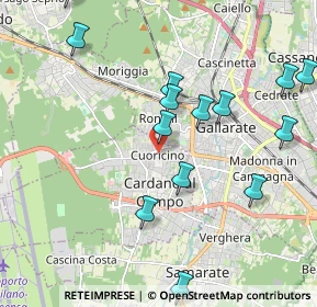 Mappa Via Edmondo de Amicis, 21010 Cardano Al Campo VA, Italia (2.25857)