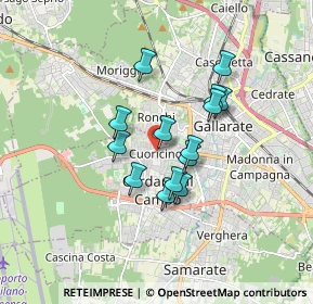 Mappa Via Edmondo de Amicis, 21010 Cardano Al Campo VA, Italia (1.285)