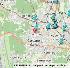 Mappa Via Edmondo de Amicis, 21010 Cardano Al Campo VA, Italia (2.52462)