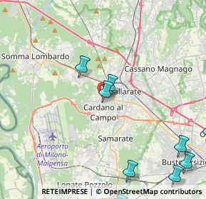 Mappa Via Edmondo de Amicis, 21010 Cardano Al Campo VA, Italia (6.22273)