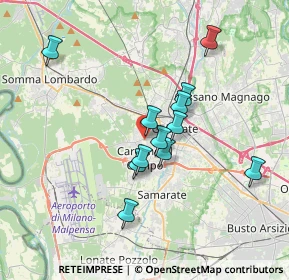 Mappa Via Edmondo de Amicis, 21010 Cardano Al Campo VA, Italia (2.99833)