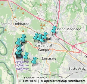 Mappa Via Edmondo de Amicis, 21010 Cardano Al Campo VA, Italia (3.87833)