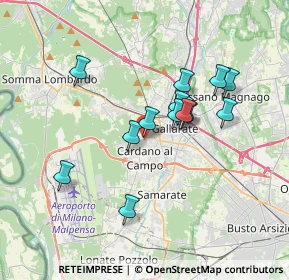 Mappa Via Edmondo de Amicis, 21010 Cardano Al Campo VA, Italia (2.95429)