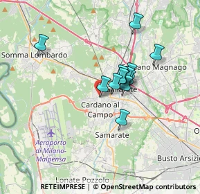 Mappa Via Edmondo de Amicis, 21010 Cardano Al Campo VA, Italia (2.48385)