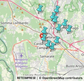 Mappa Via Edmondo de Amicis, 21010 Cardano Al Campo VA, Italia (3.21583)