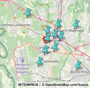 Mappa Via Edmondo de Amicis, 21010 Cardano Al Campo VA, Italia (3.19)