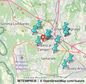 Mappa Via Edmondo de Amicis, 21010 Cardano Al Campo VA, Italia (3.08333)