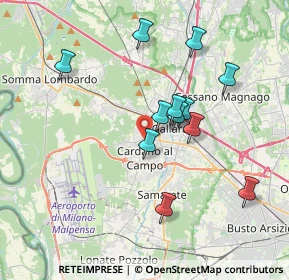 Mappa Via Edmondo de Amicis, 21010 Cardano Al Campo VA, Italia (3.36917)