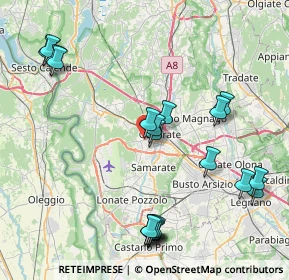 Mappa Via Edmondo de Amicis, 21010 Cardano Al Campo VA, Italia (9.2485)