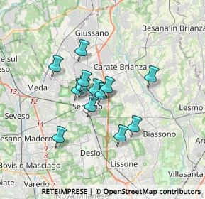 Mappa Via Berlino, 20831 Seregno MB, Italia (2.48077)