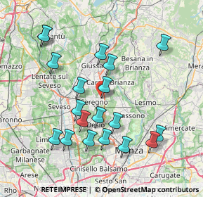 Mappa Via Berlino, 20831 Seregno MB, Italia (7.73632)