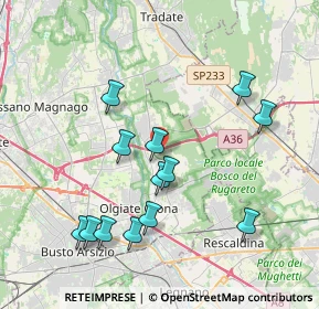 Mappa Via Deserto, 21055 Gorla minore VA, Italia (3.96385)