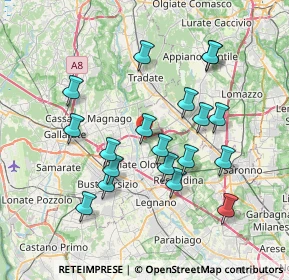 Mappa Via Deserto, 21055 Gorla minore VA, Italia (7.10526)