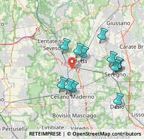 Mappa Via Icmesa, 20821 Meda MB, Italia (3.43083)