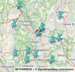 Mappa Via Icmesa, 20821 Meda MB, Italia (4.33077)