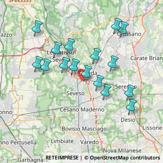 Mappa Via Icmesa, 20821 Meda MB, Italia (3.74875)